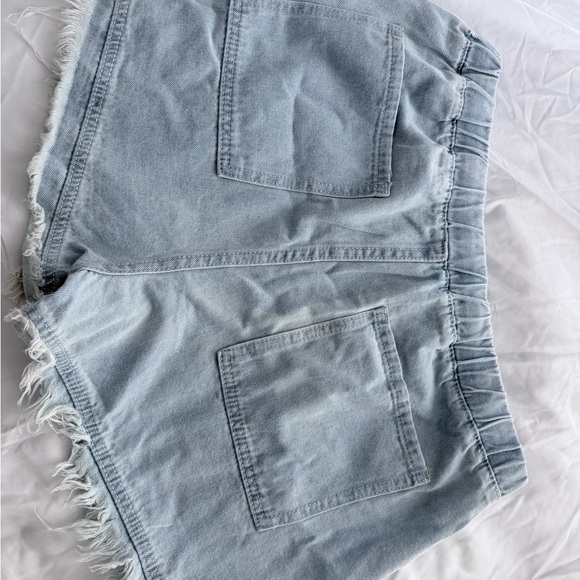 Light Blue Drawstring shorts - Picture 3 of 6